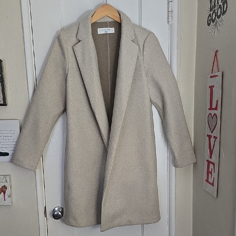 Women's Felt Duster Coat